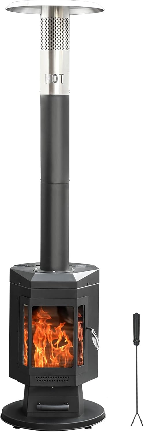 Wood Pellet Patio Heater Fire Pit