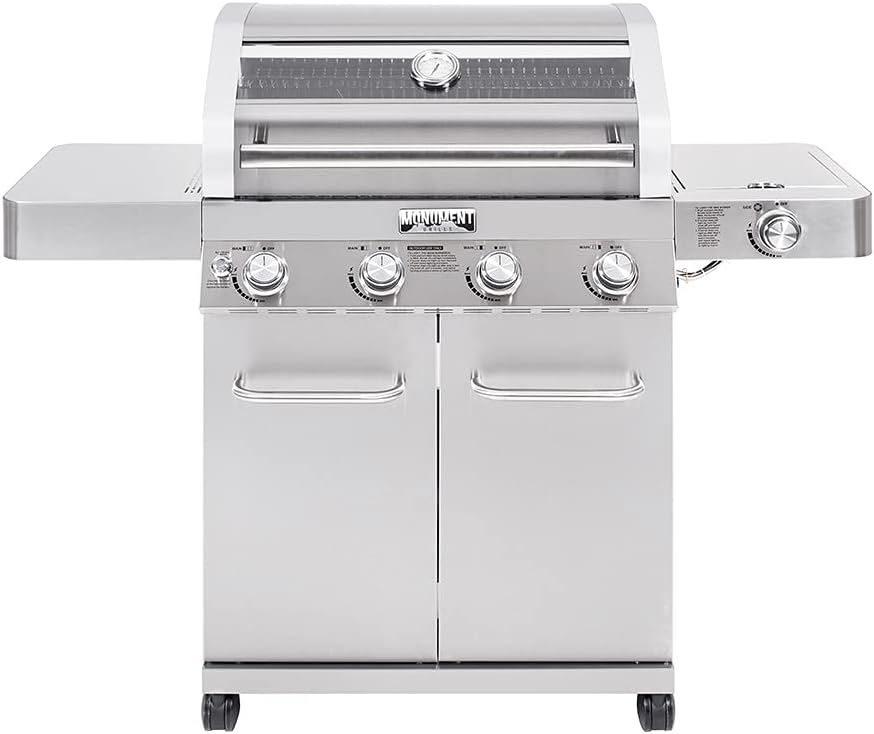 4-Burner Stainless Convertible Grill