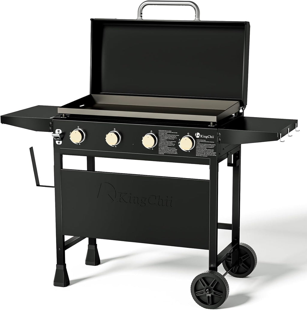 32" 4-Burner Hooded Griddle