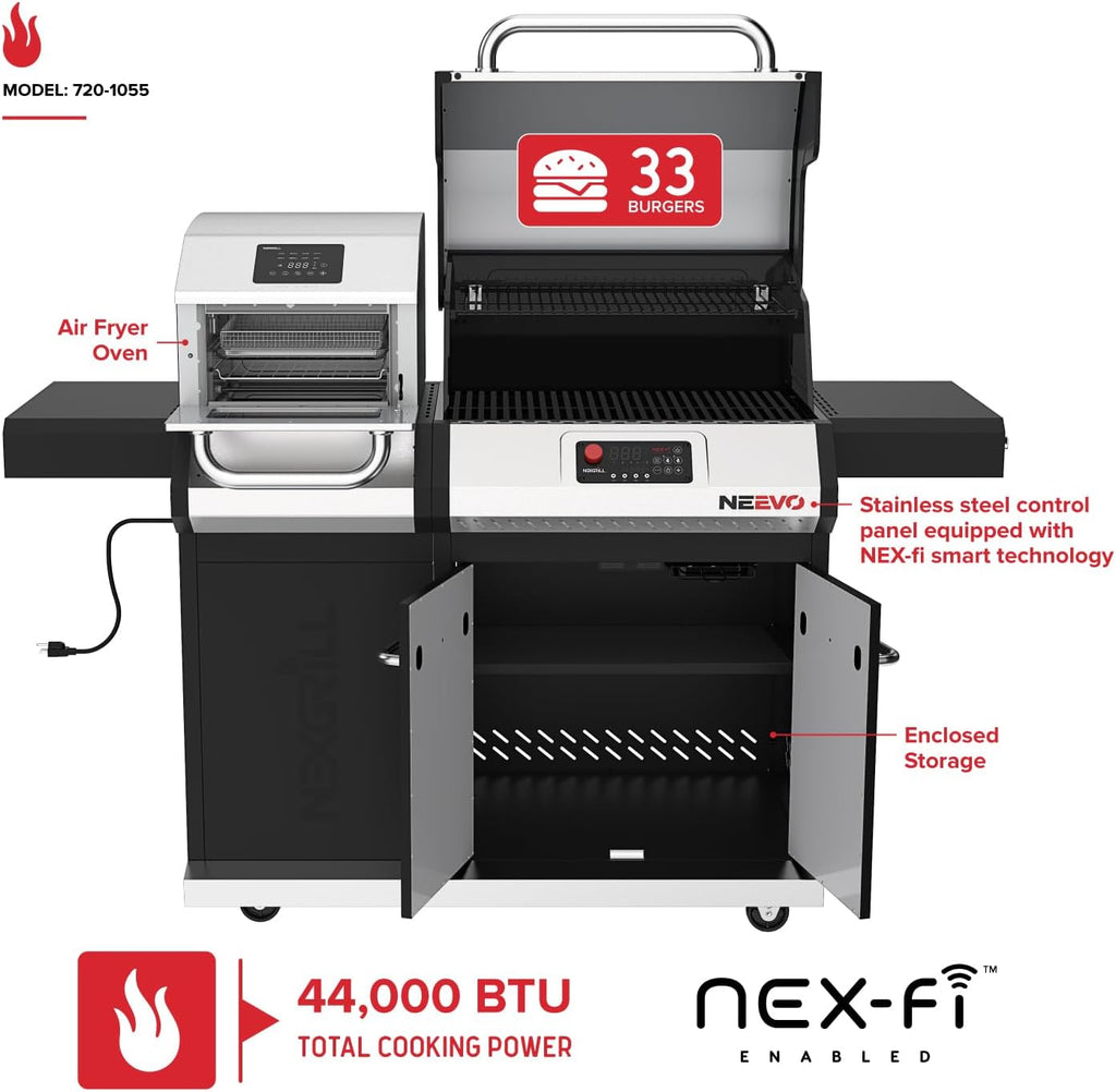 Propane Grill Built-In Air Fryer