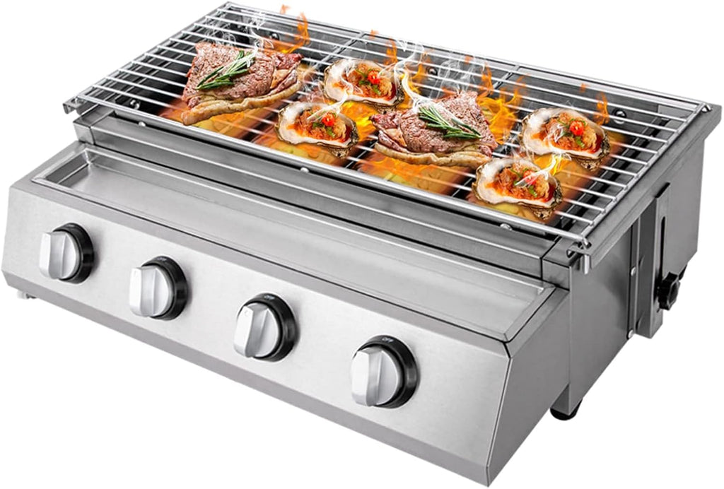 4/8 Burner Professional Gas Charbroiler Grill