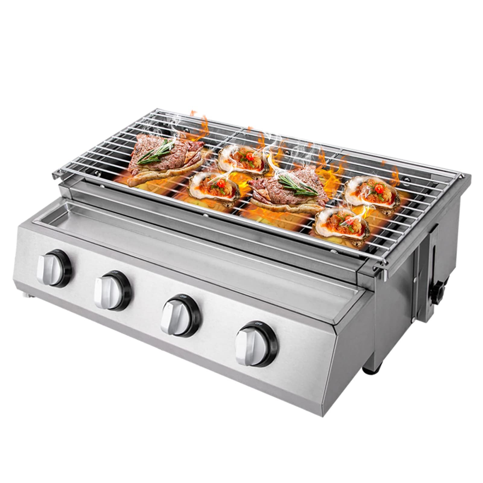 4/8 Burner Professional Gas Charbroiler Grill