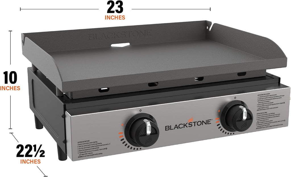 22 Inch Stainless Steel Tabletop Griddle