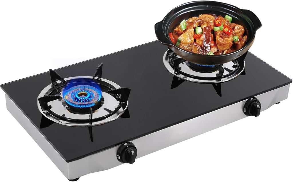 2-Burner Portable Propane Cooktop