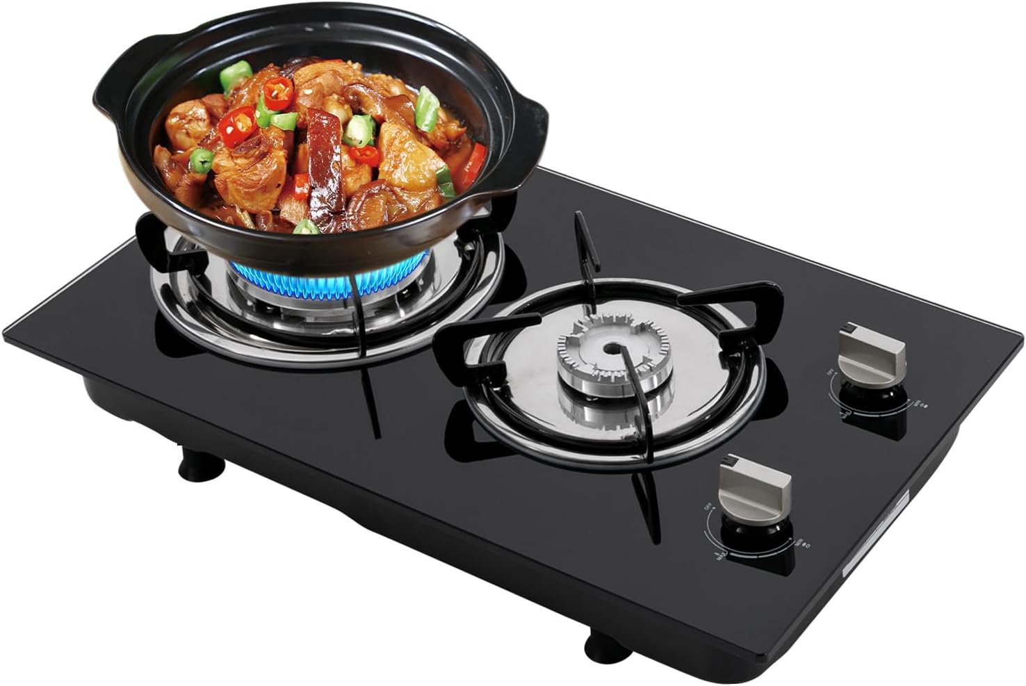 2-Burner Portable Propane Cooktop