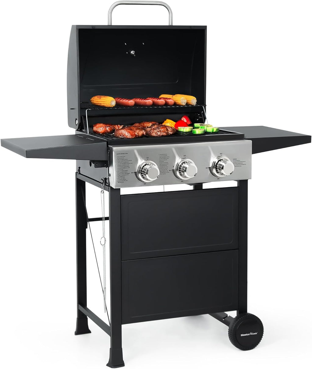 3-Burner Stainless Steel BBQ Grill