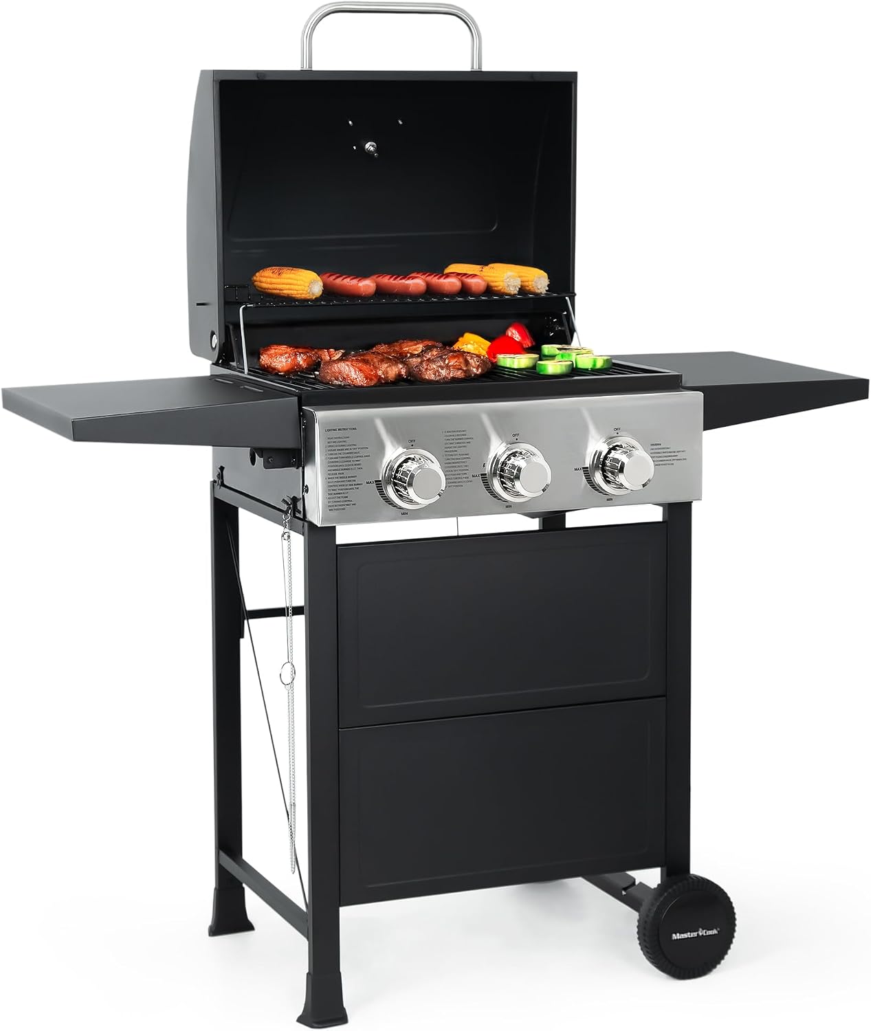 3-Burner Stainless Steel BBQ Grill