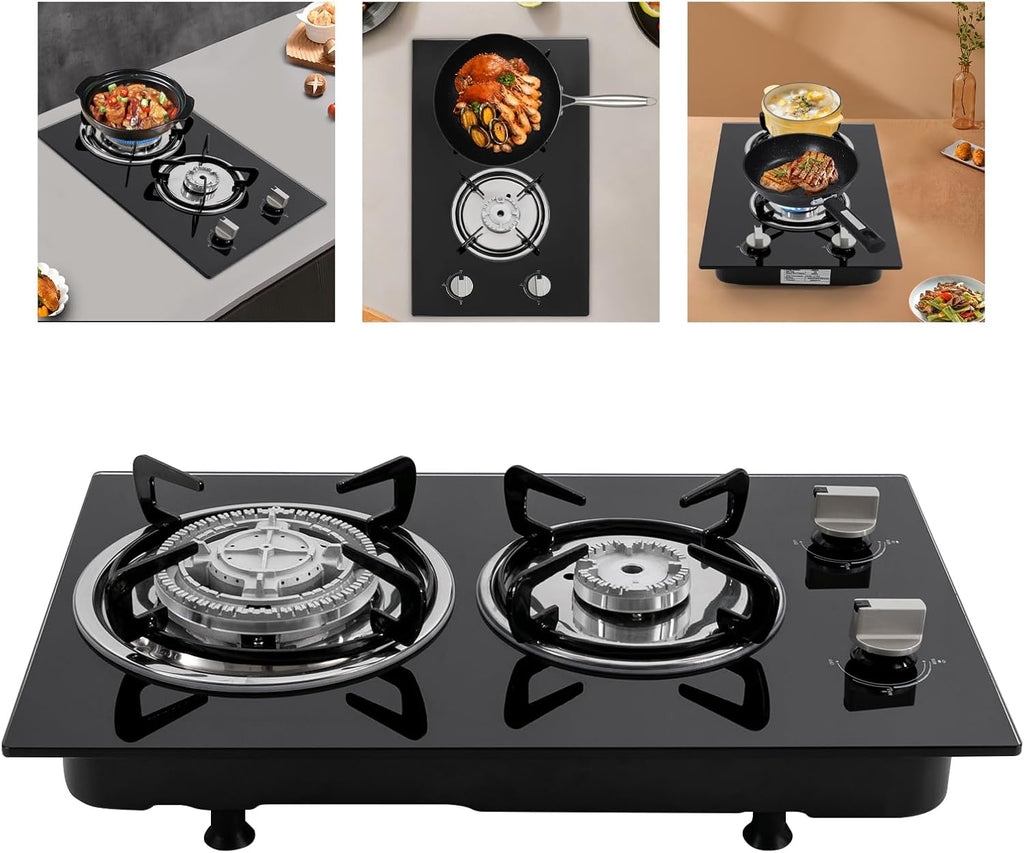 2-Burner Portable Propane Cooktop