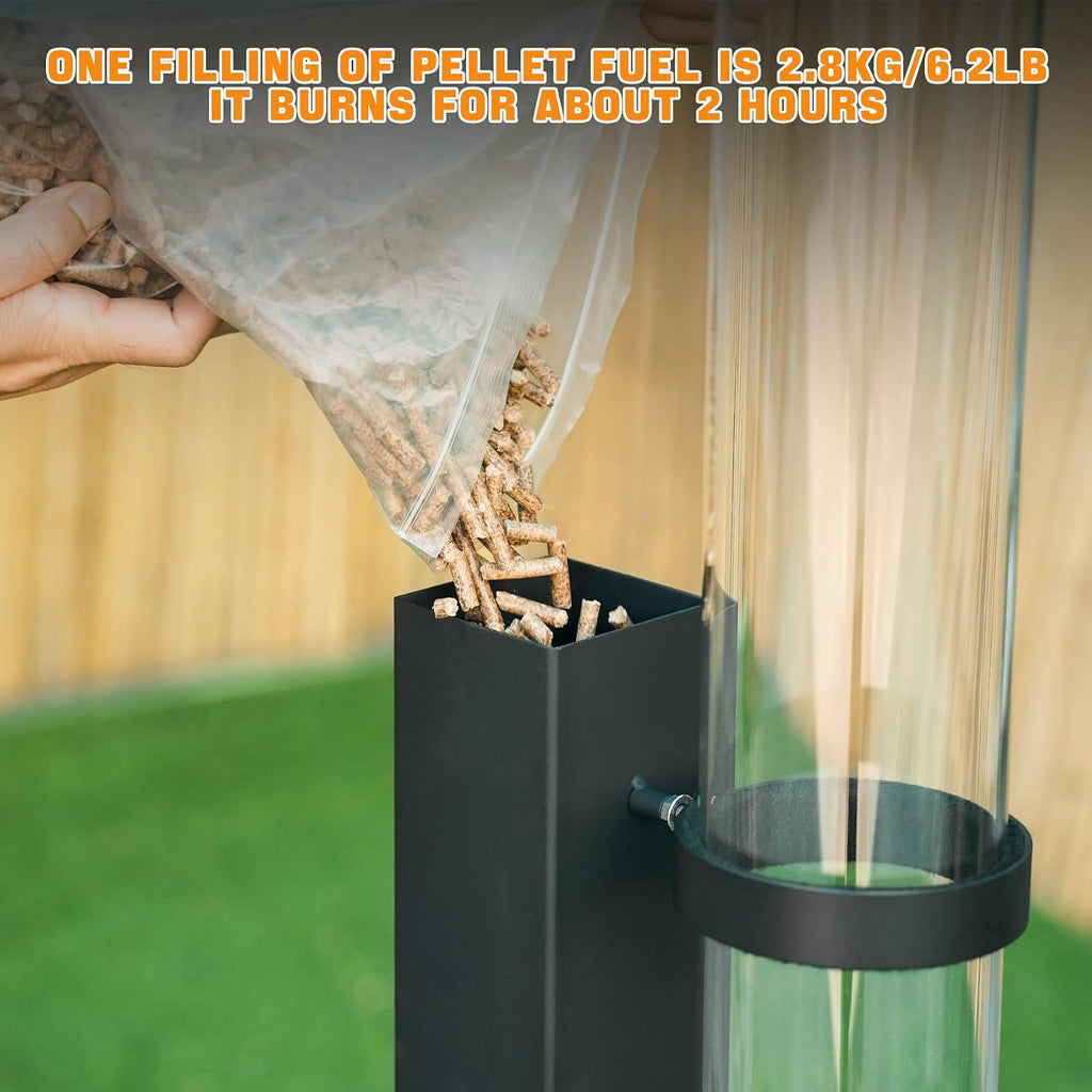 Portable Pellet Patio Heater Fire Pit