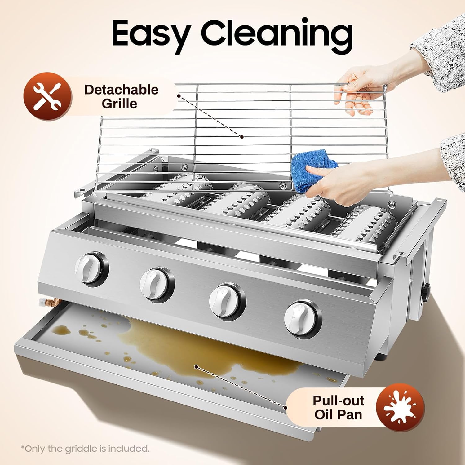4/8 Burner Professional Gas Charbroiler Grill