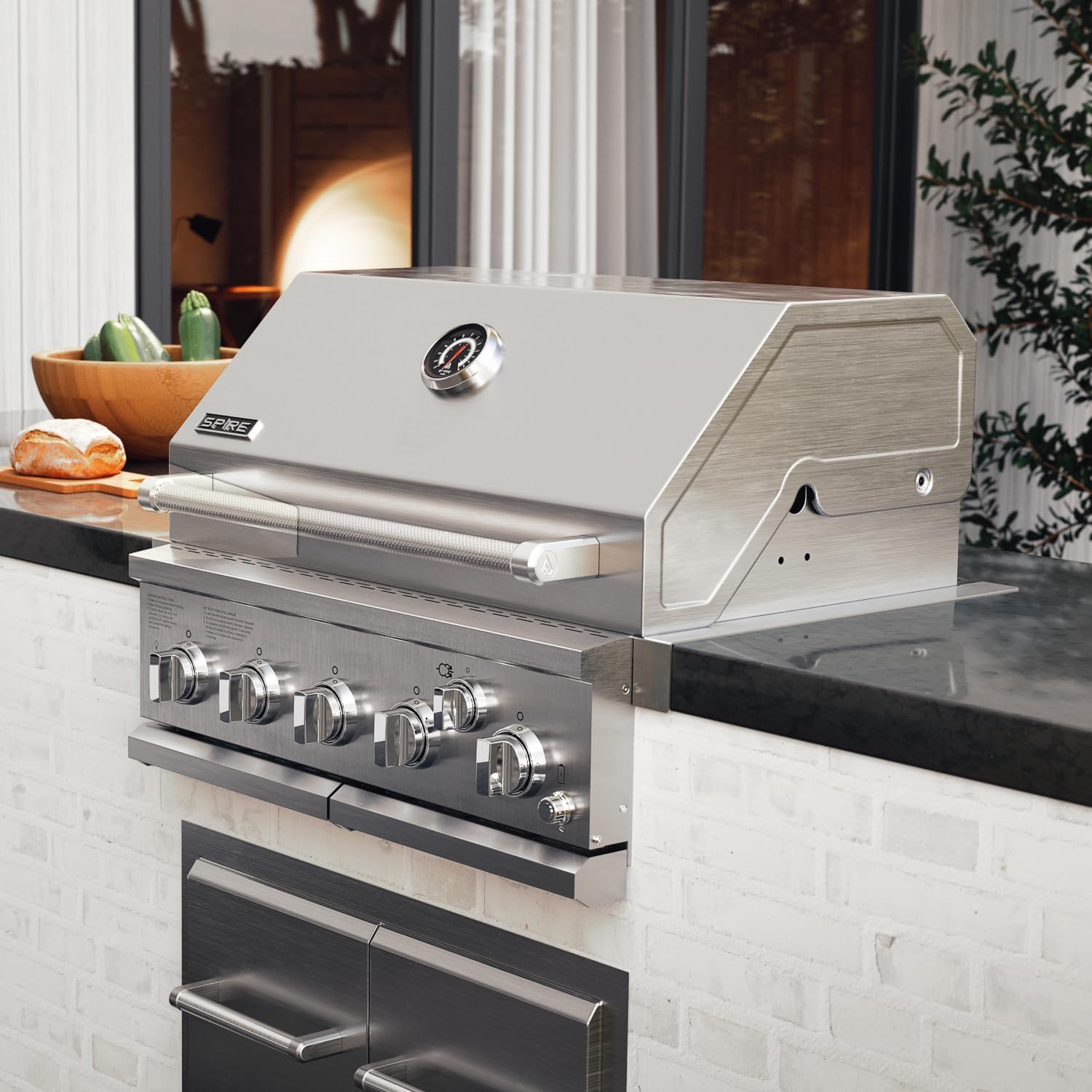 5-Burner Built-In Stainless Grill