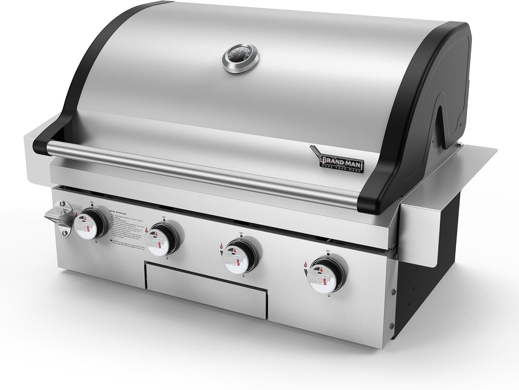 4-Burner Stainless Steel Gas Grill