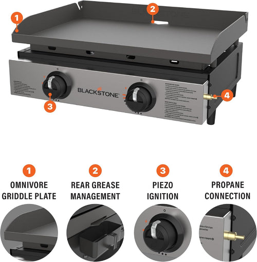 22 Inch Stainless Steel Tabletop Griddle