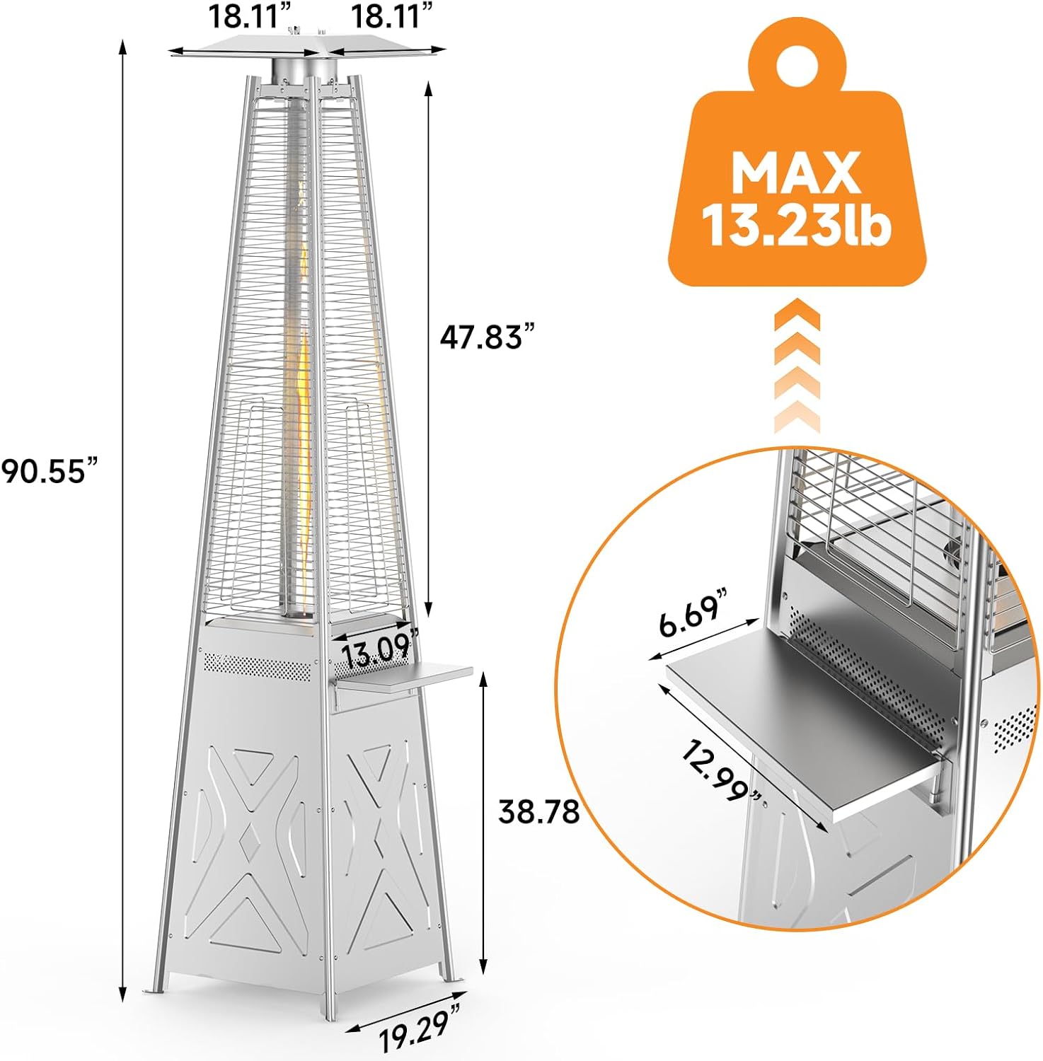 Pyramid Propane Patio Heater