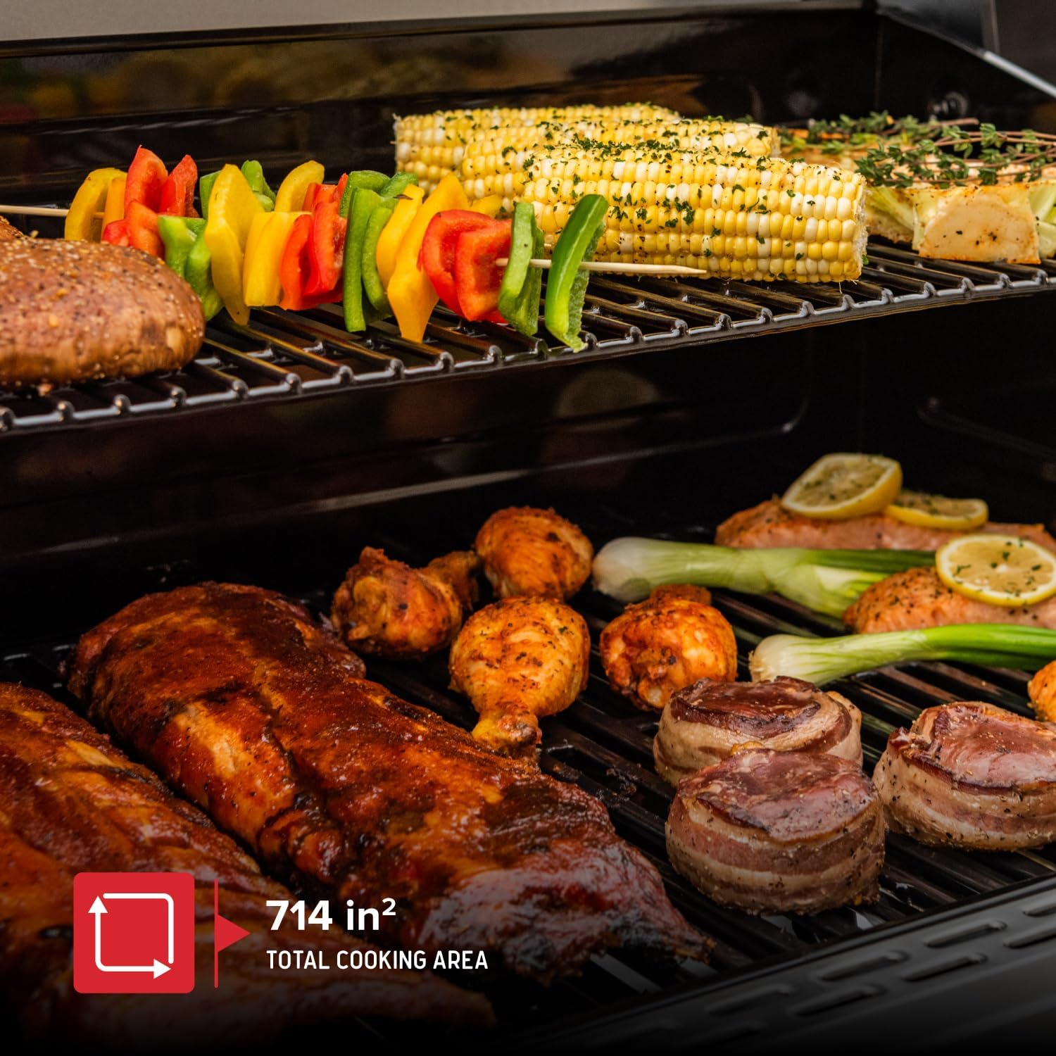Propane Grill Built-In Air Fryer