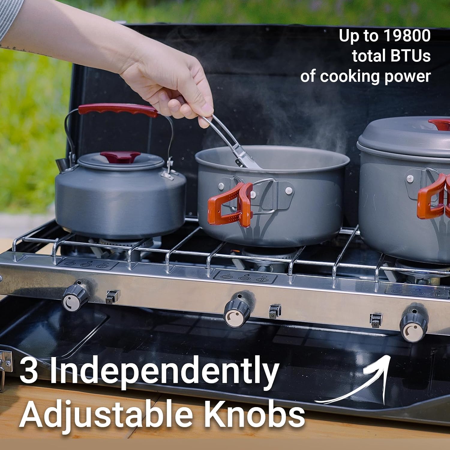 FineFlame 3-Burner Camping Stove