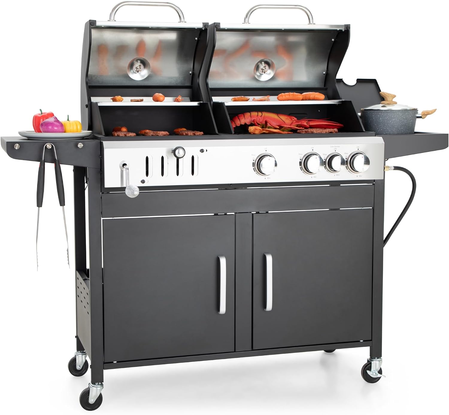 Dual Fuel Propane Charcoal Grill