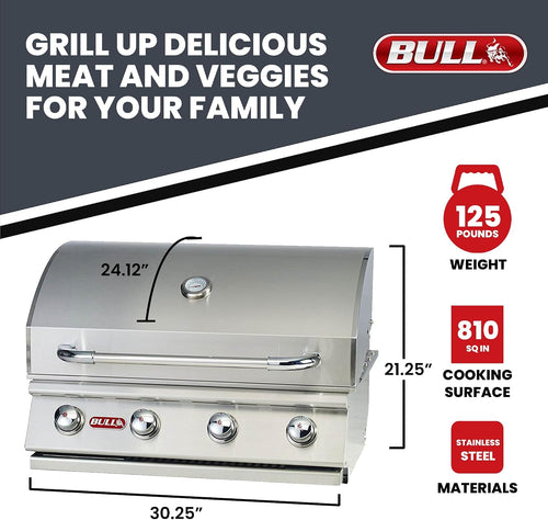 30" Built-In Propane Grill