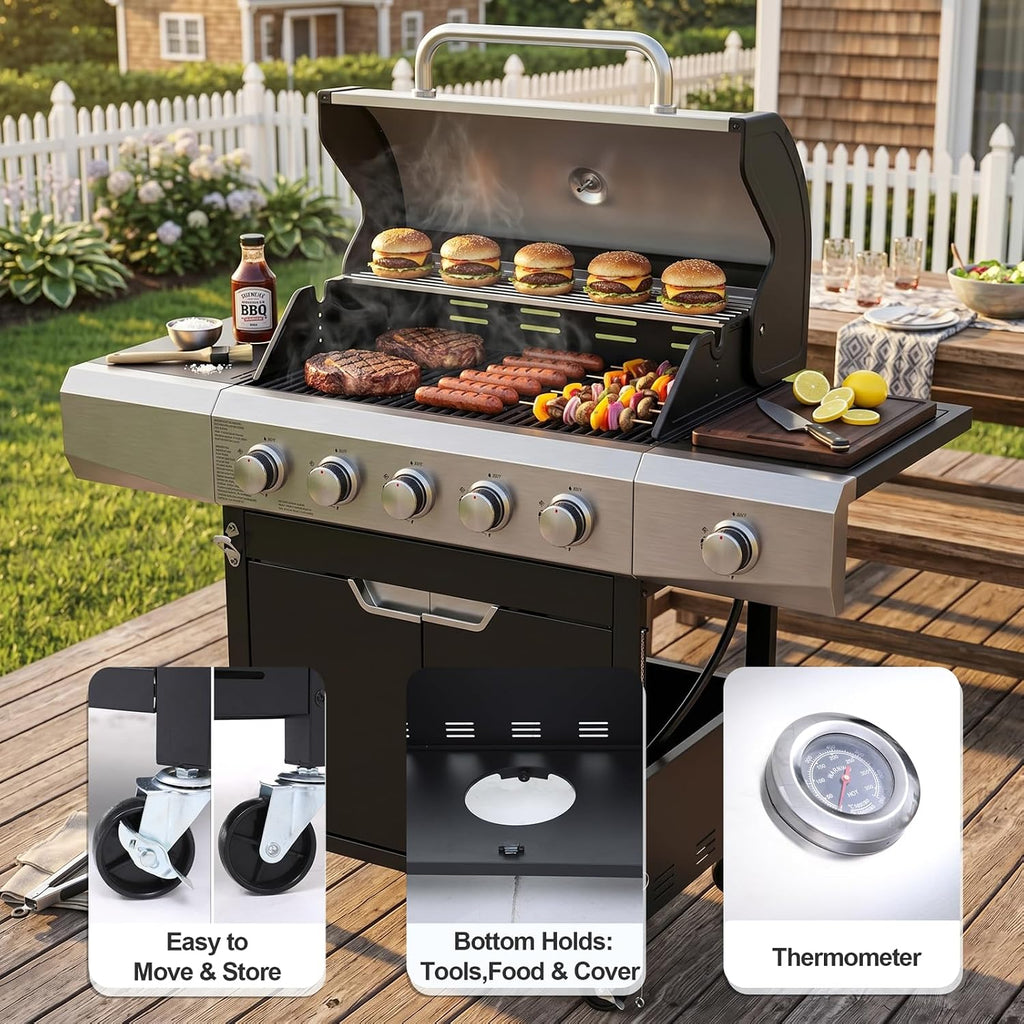 Endark 5-Burner Propane BBQ Grill