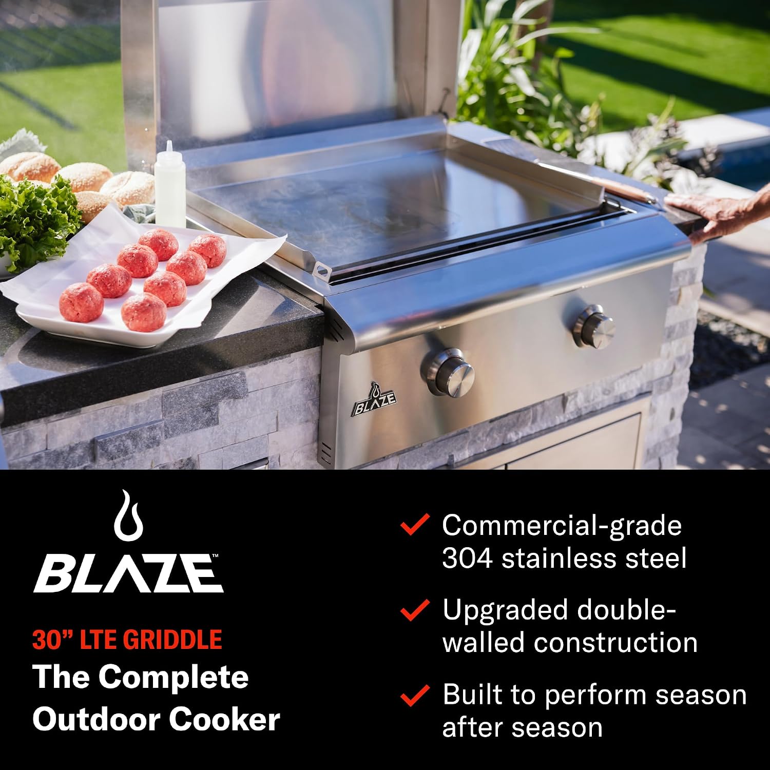 Stainless Propane Griddle LTE+
