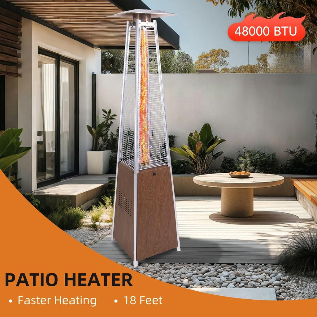 Pyramid Quartz Tube Propane Patio Heater