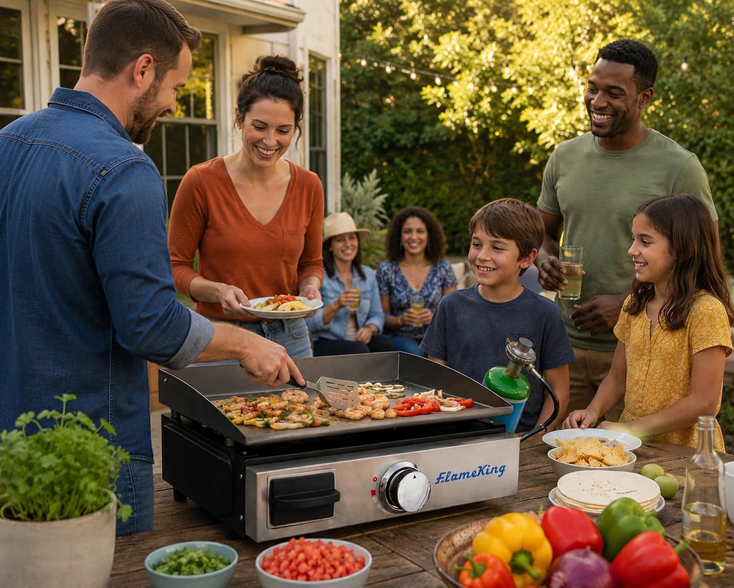Flame King Cast Iron Griddle