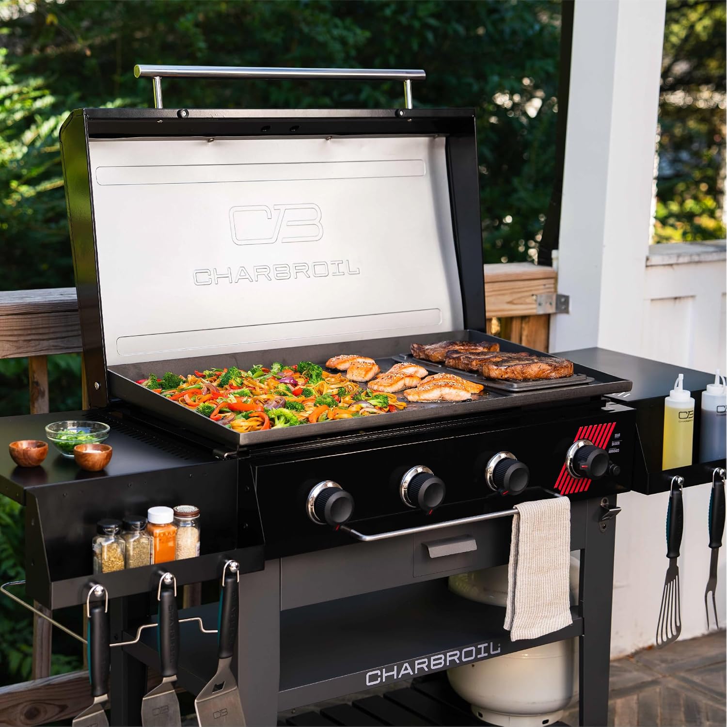 36" 4-Burner Propane Griddle Cart