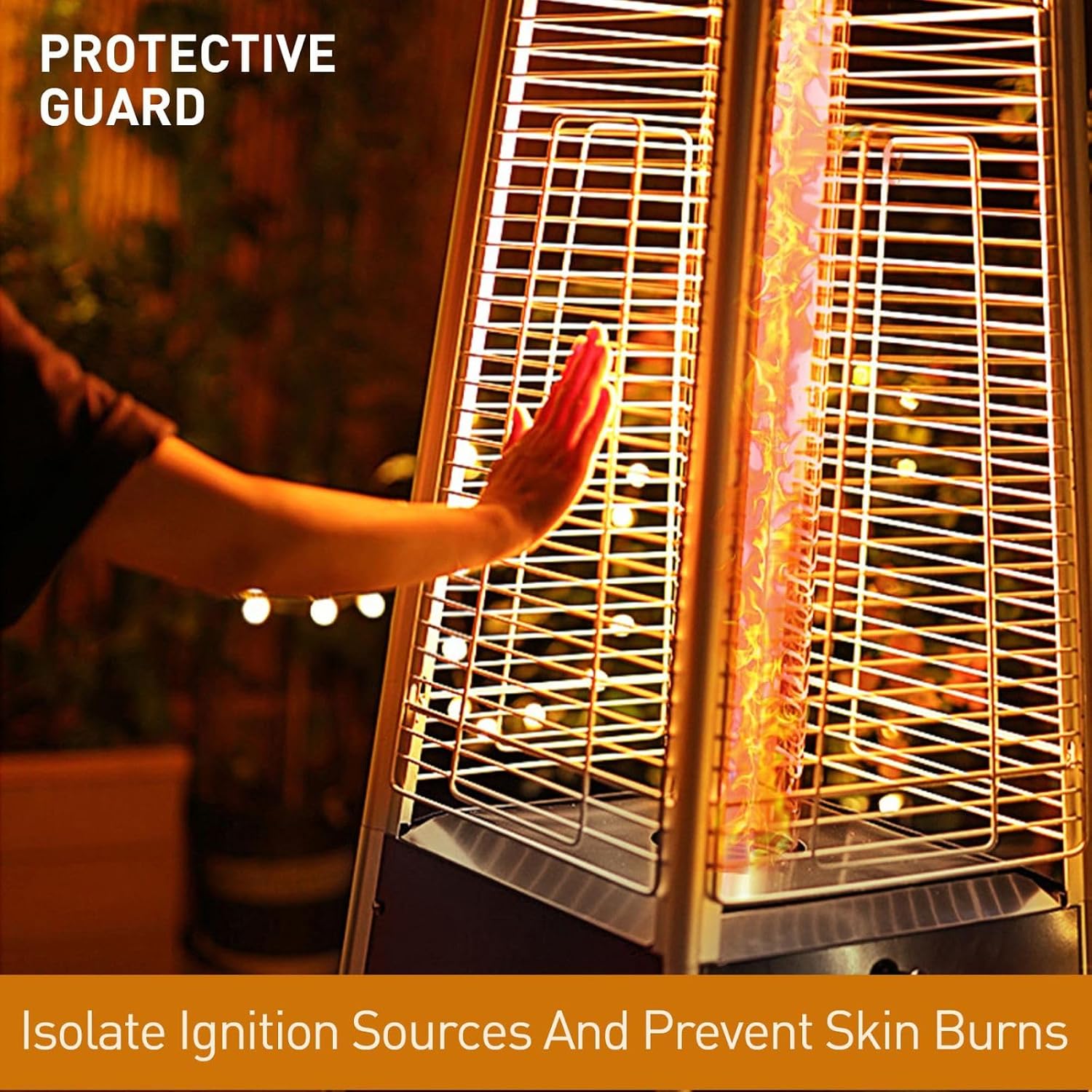 Pyramid Quartz Tube Propane Patio Heater