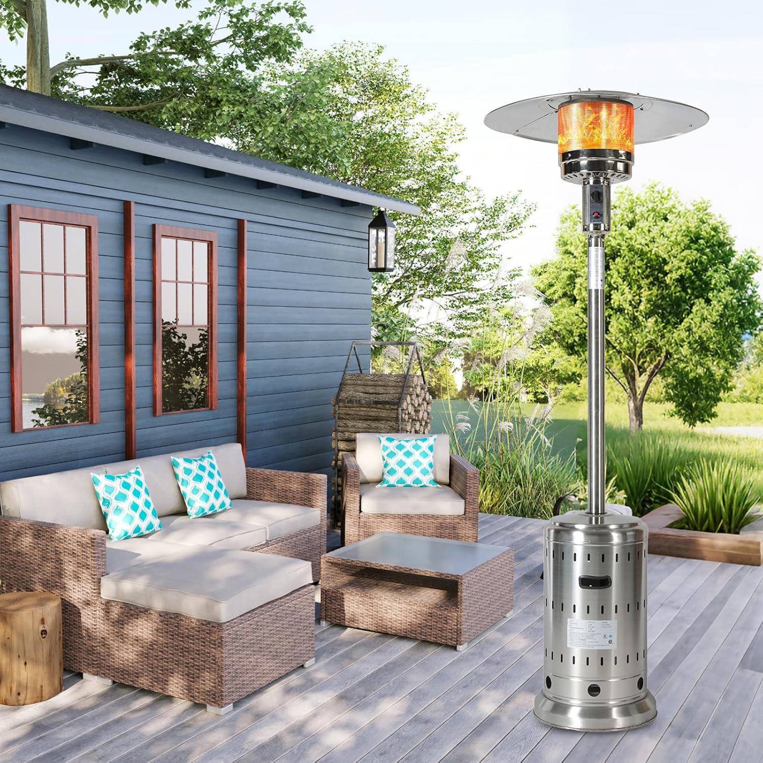 Stainless Propane Patio Heater