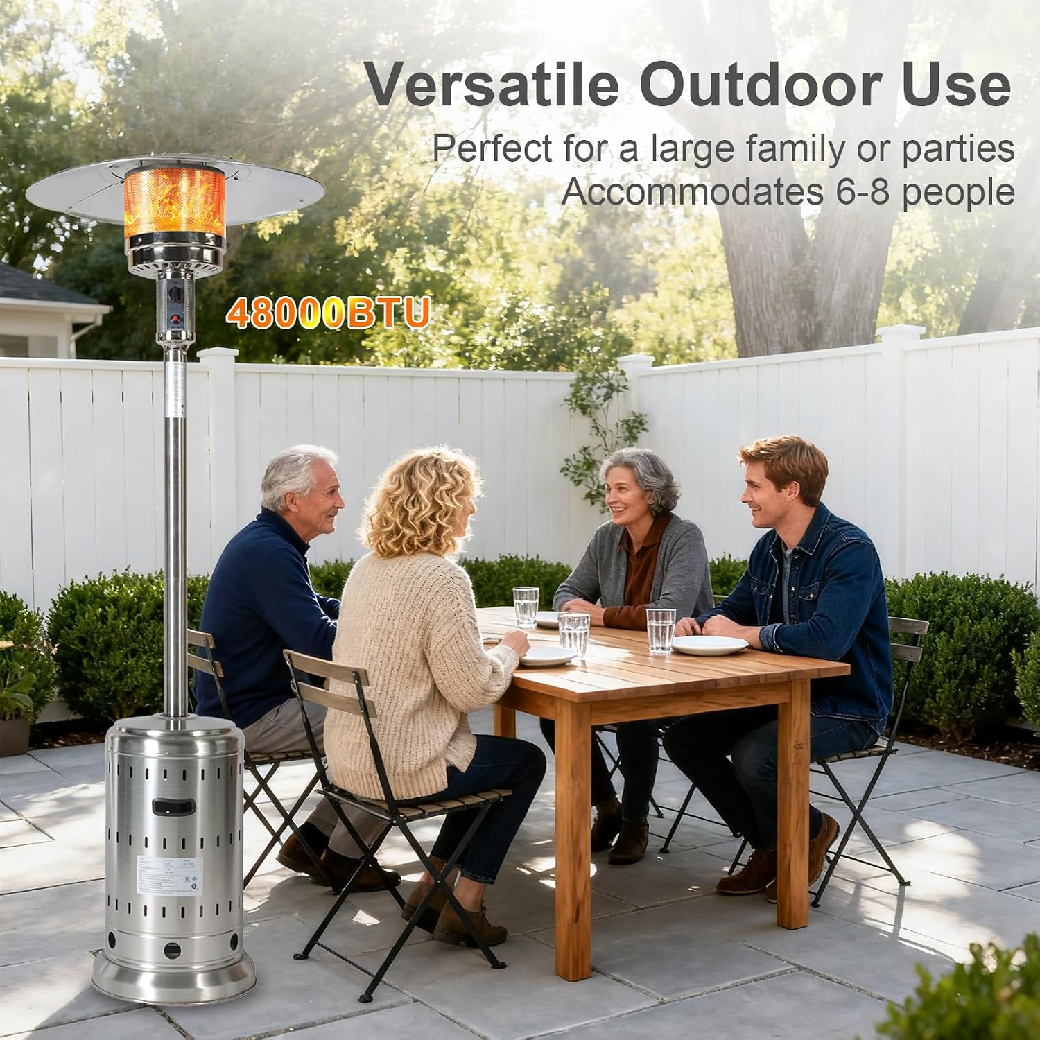Stainless Propane Patio Heater