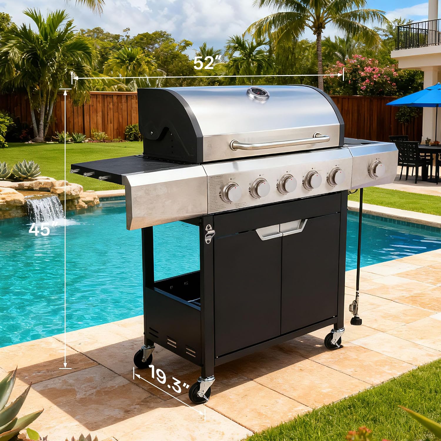 Endark 5-Burner Propane BBQ Grill