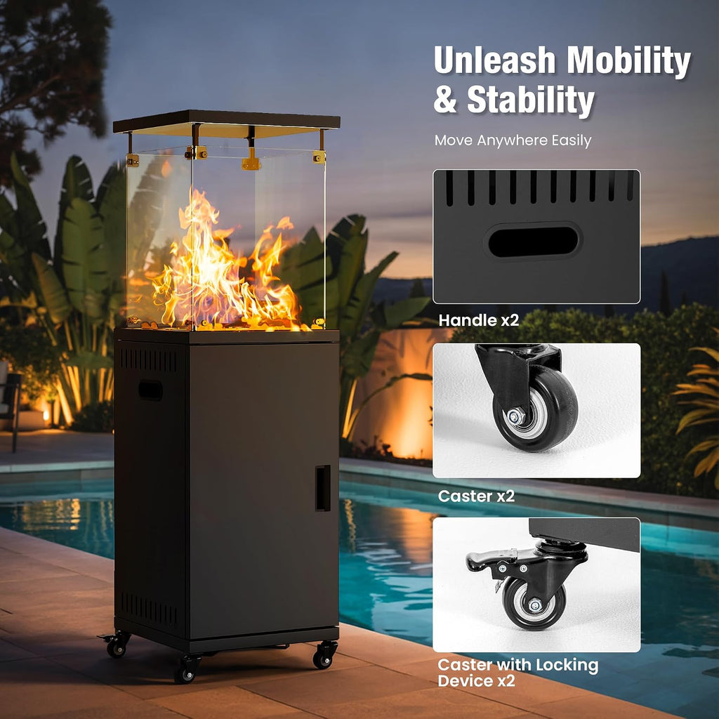 Pamapic Propane Patio Heater with Cover