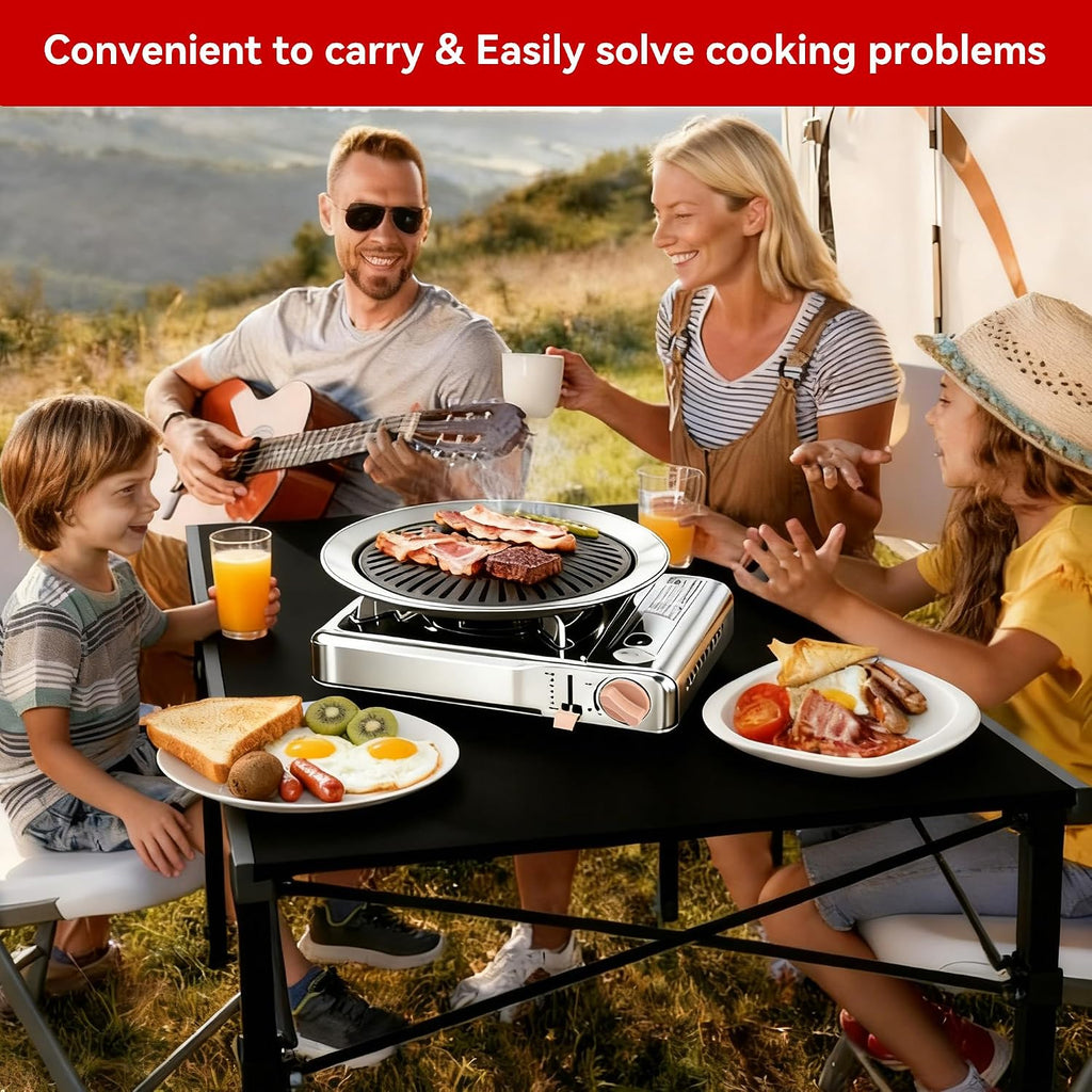 Portable Grill Gas Stove Combo