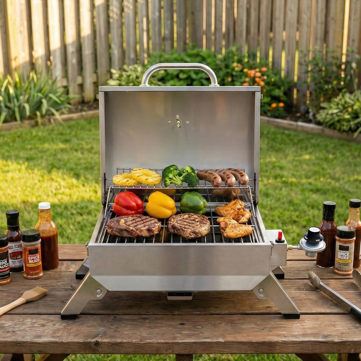GT1001 Portable Stainless Steel Grill