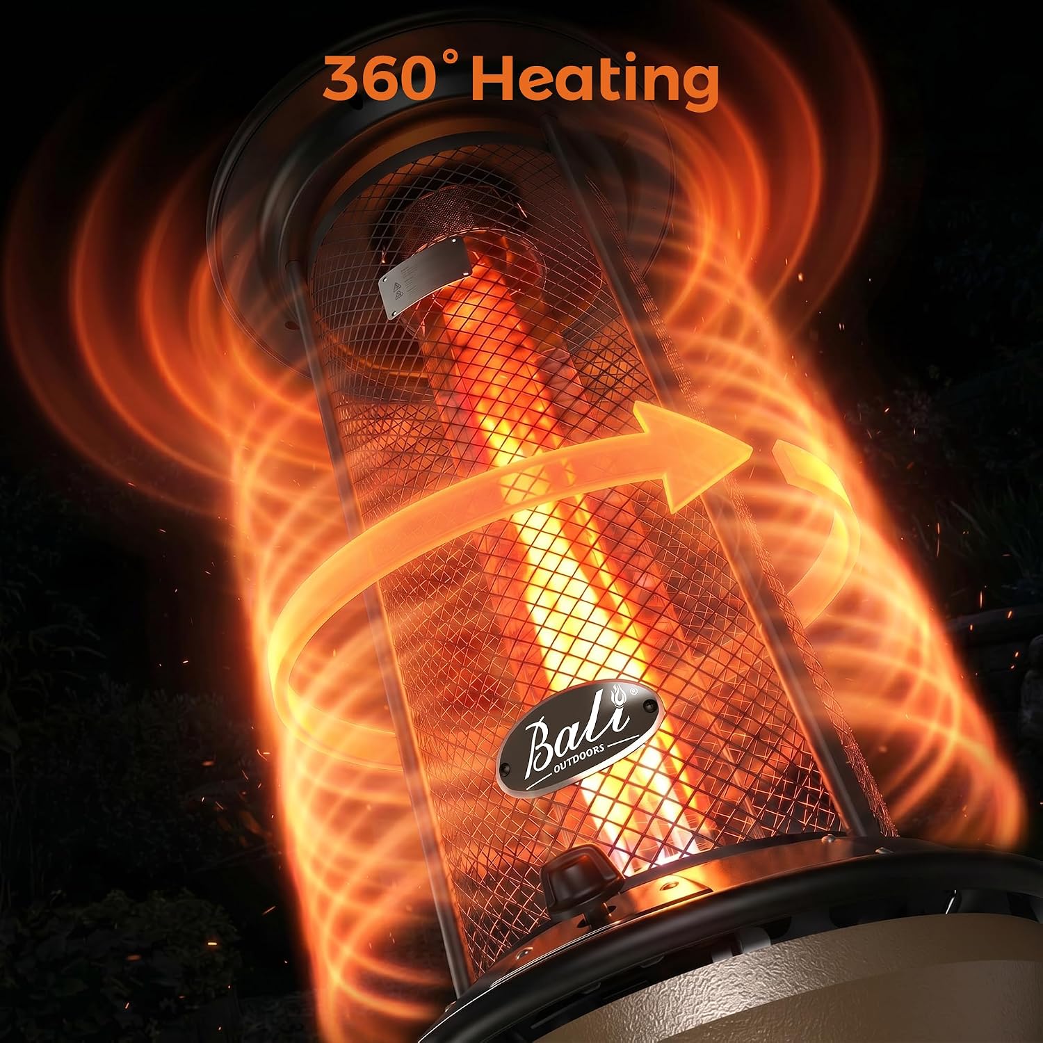 Glass Tube Flame Patio Heater