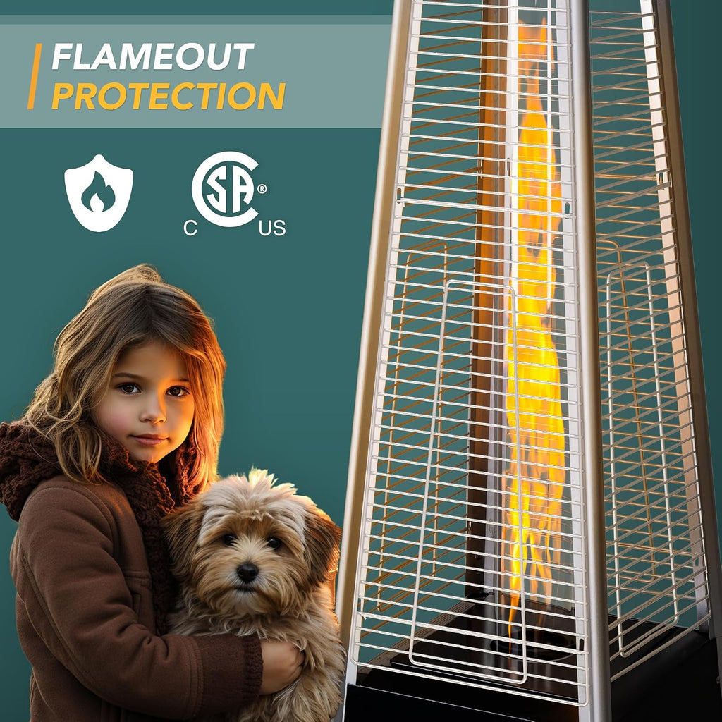 Pamapic Pyramid Flame Propane Patio Heater