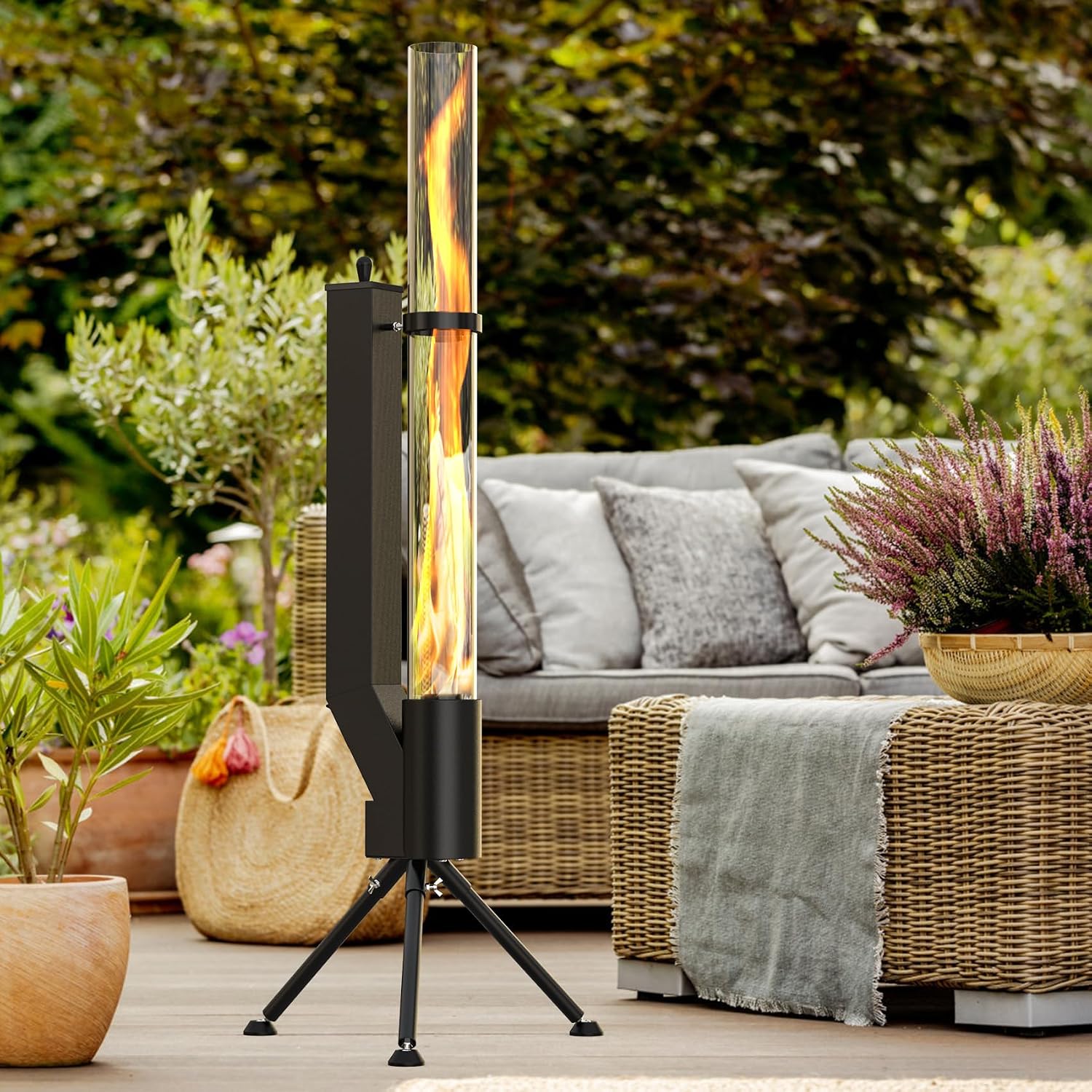 Portable Pellet Patio Heater Fire Pit
