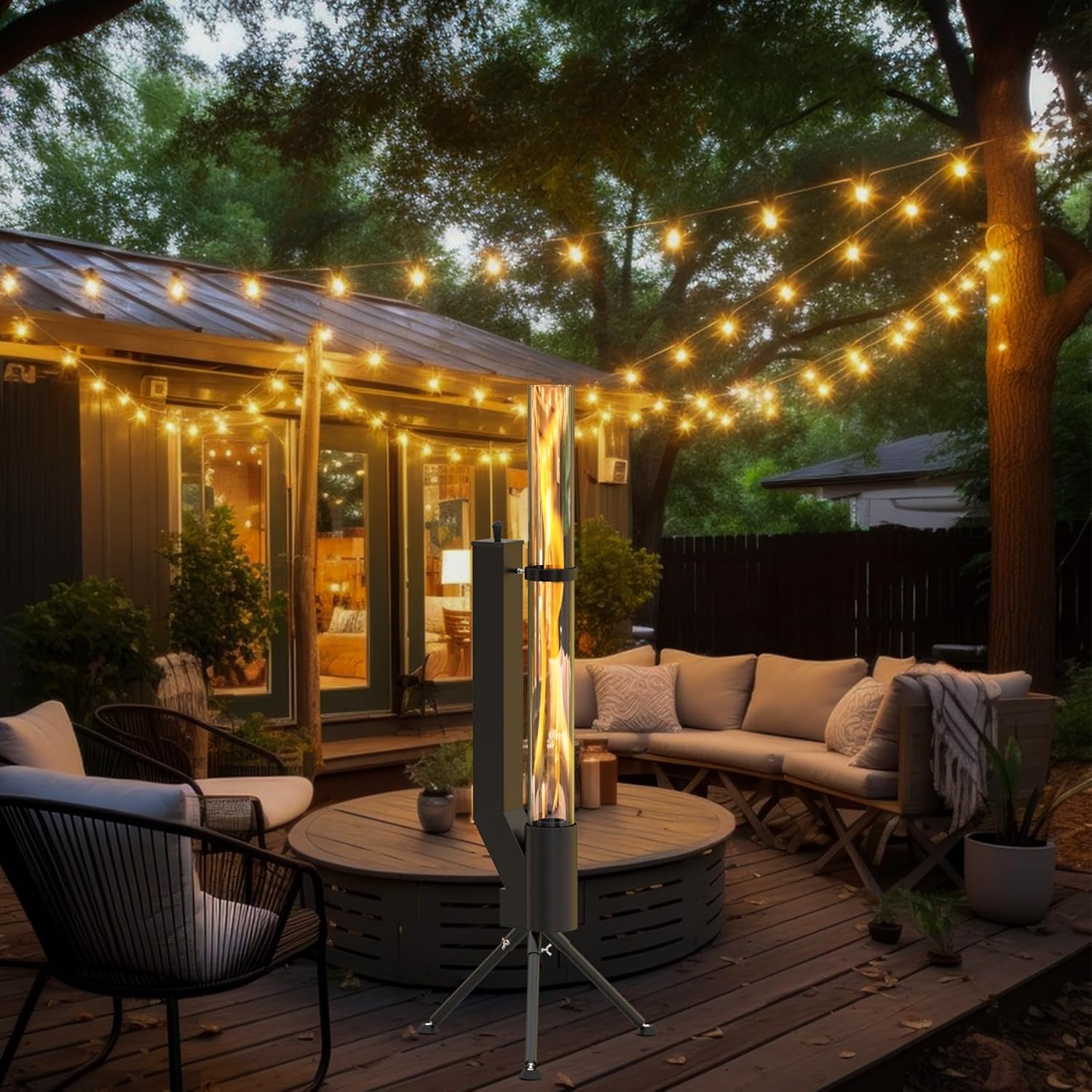 Portable Pellet Patio Heater Fire Pit