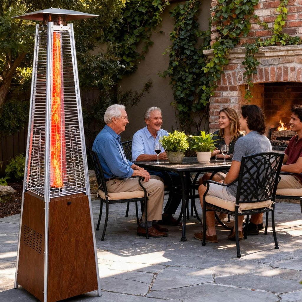 Pyramid Quartz Tube Propane Patio Heater