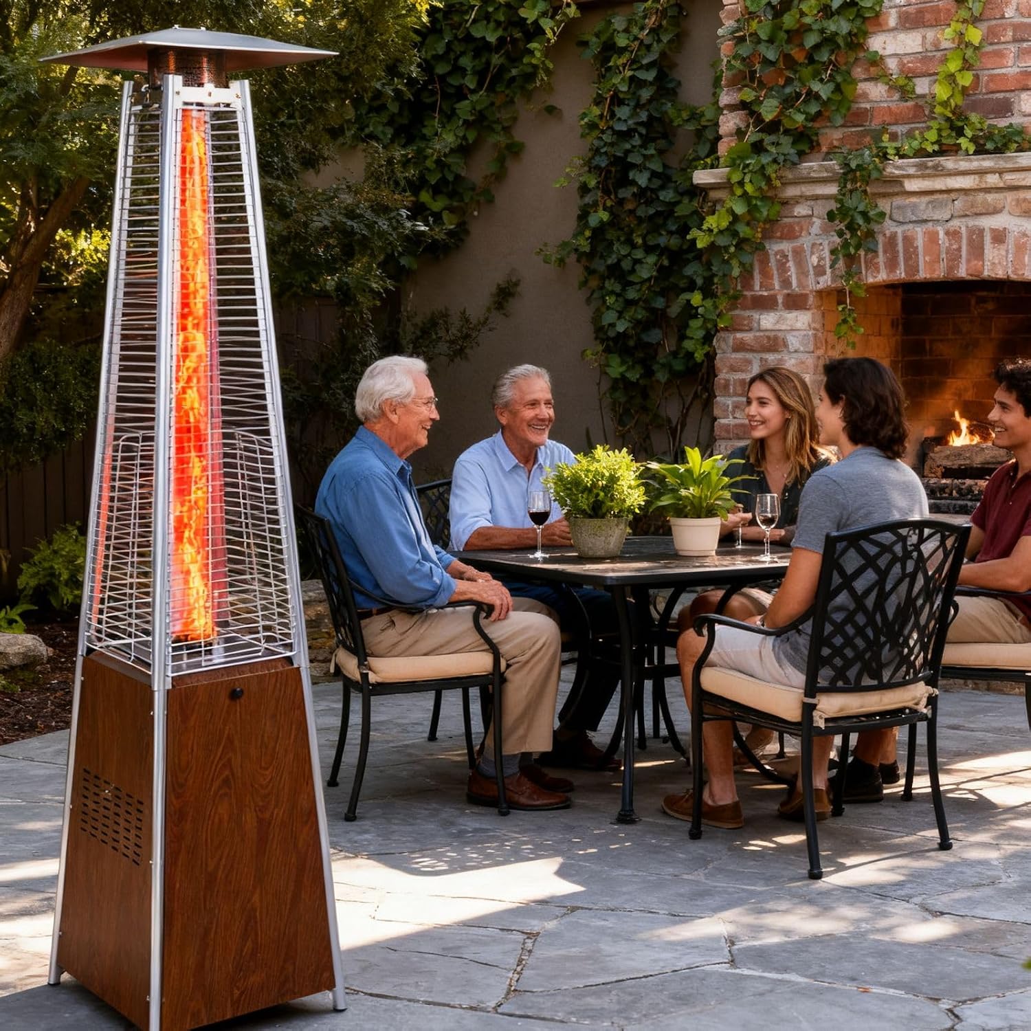 Pyramid Quartz Tube Propane Patio Heater