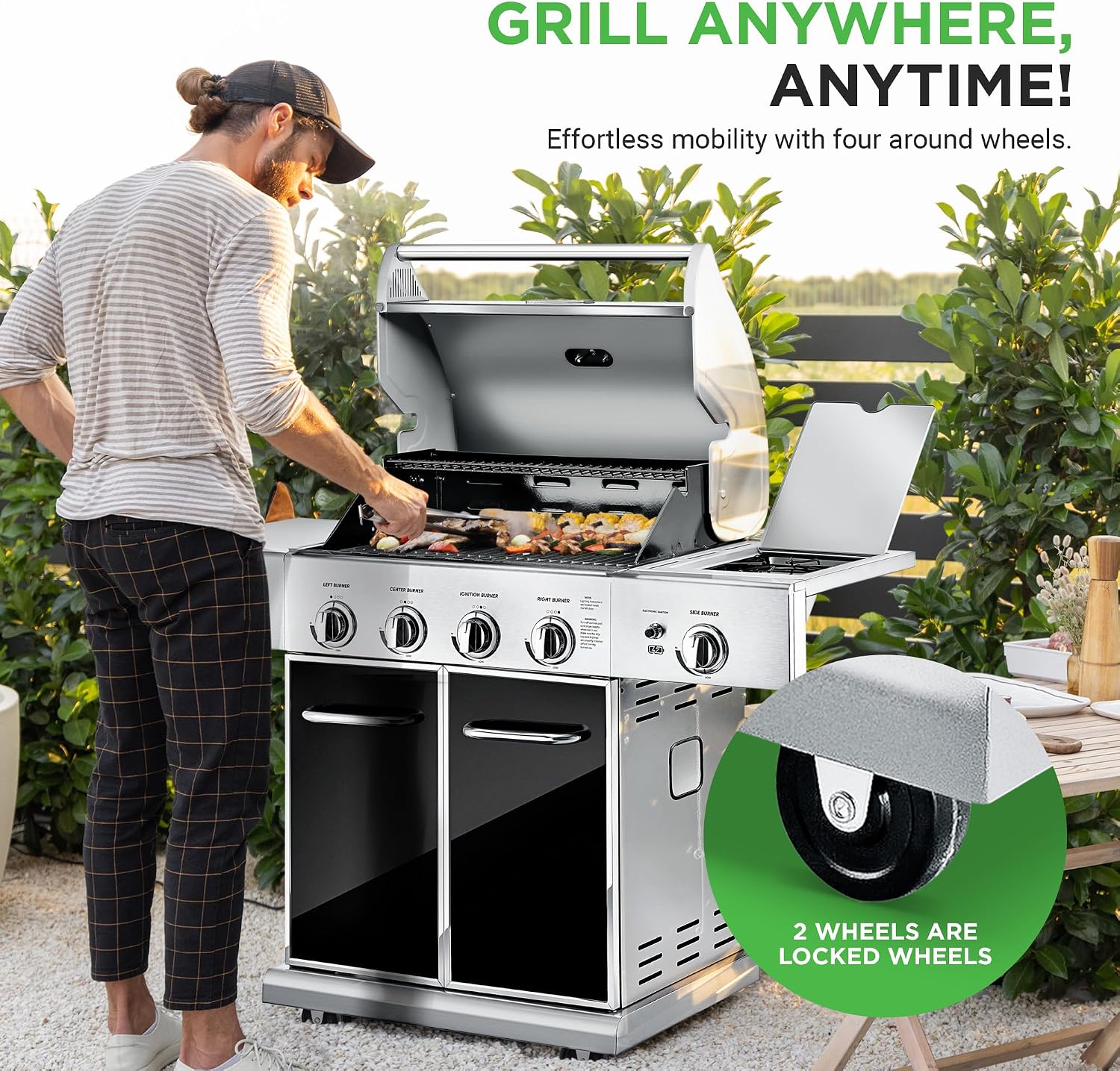 5-Burner Stainless Propane Grill