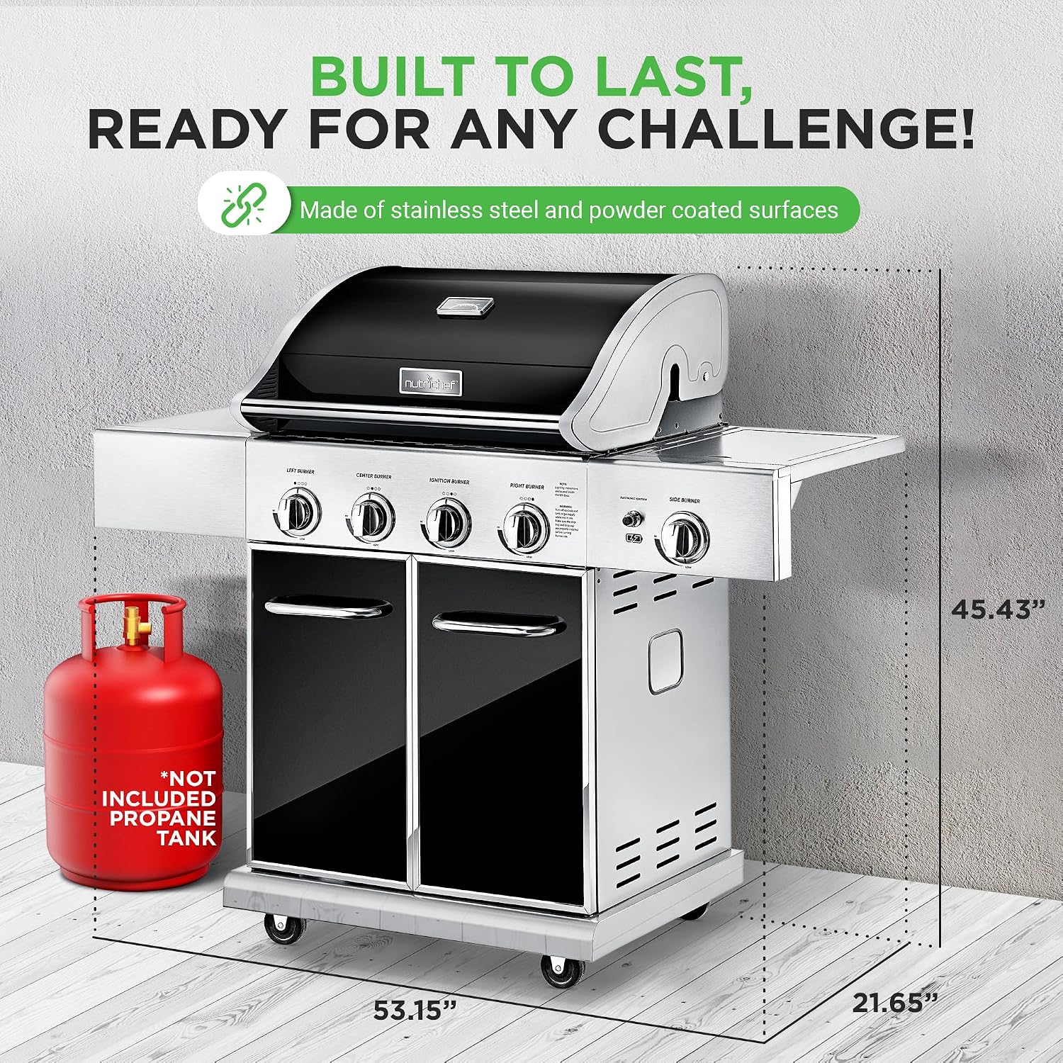 5-Burner Stainless Propane Grill