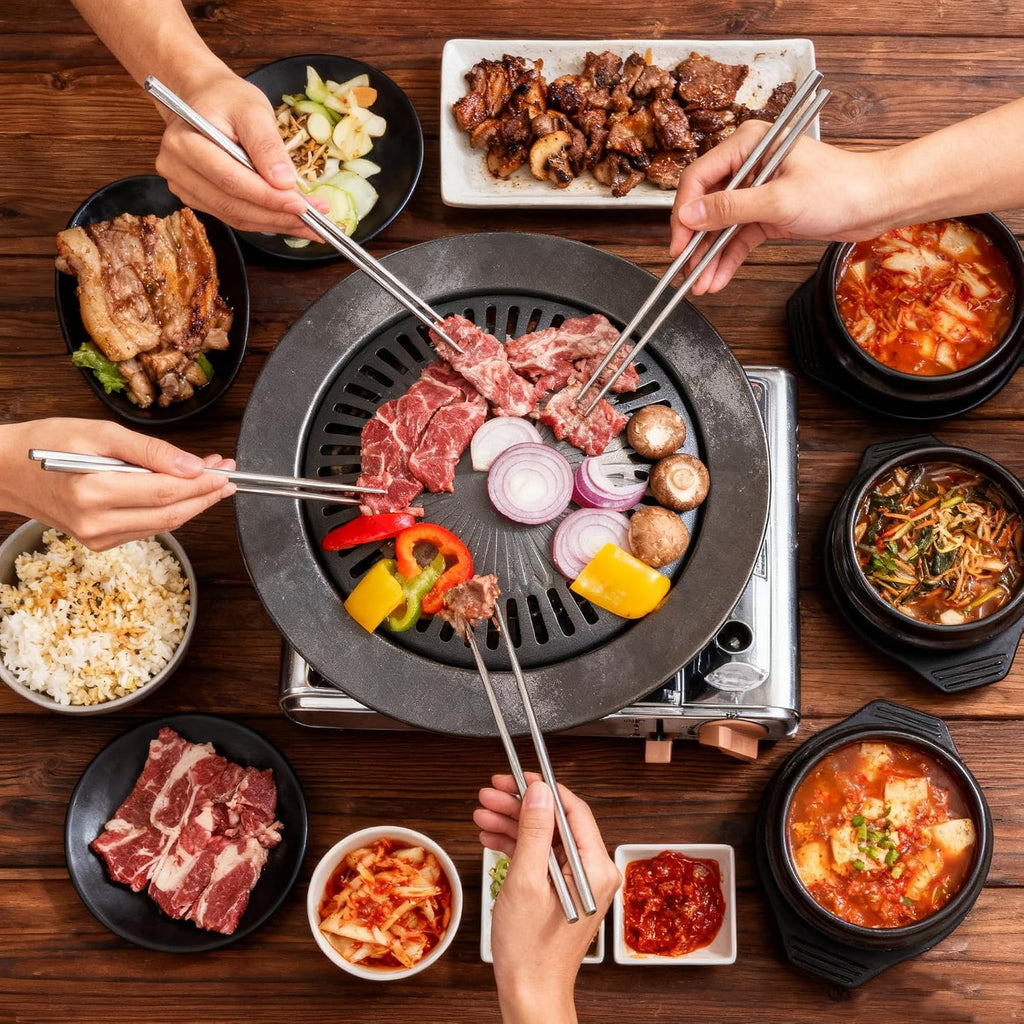 Portable Grill Gas Stove Combo