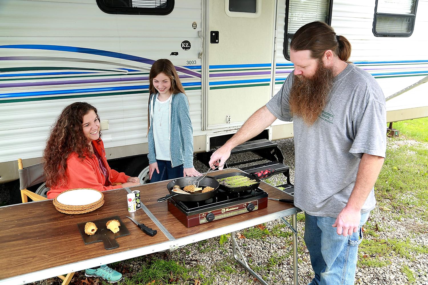2-Burner Portable Propane Camping Stove