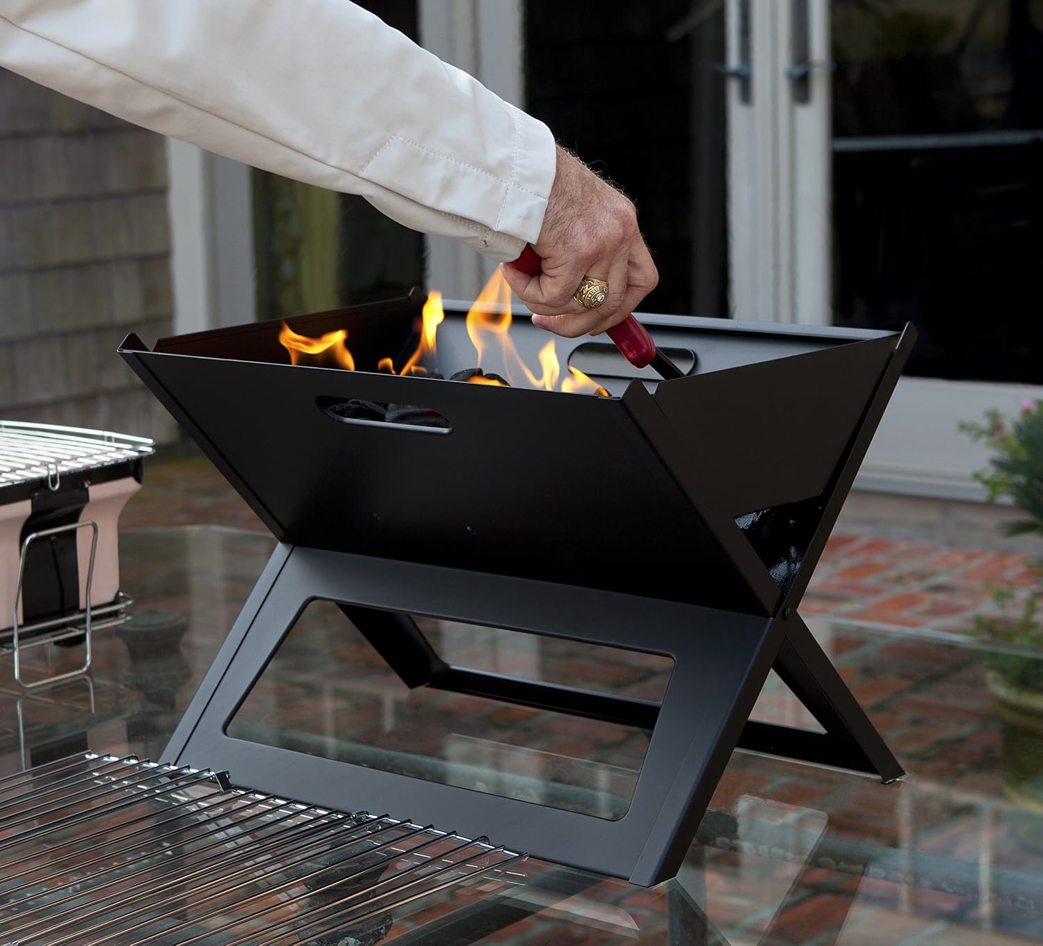 Fire Sense Foldable BBQ Grill